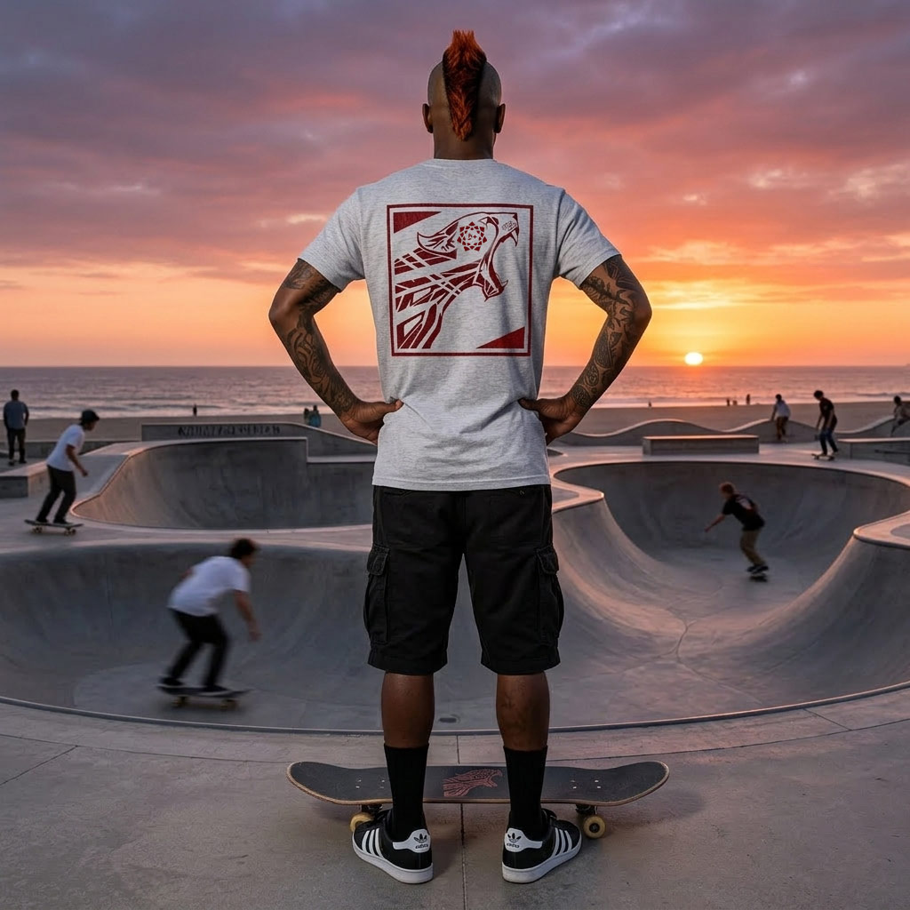 Hic sunt leones (grey/red)